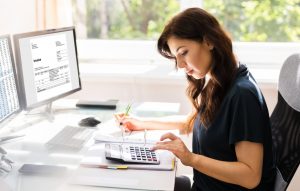 Buchhalter mit E-Rechnungs-Software